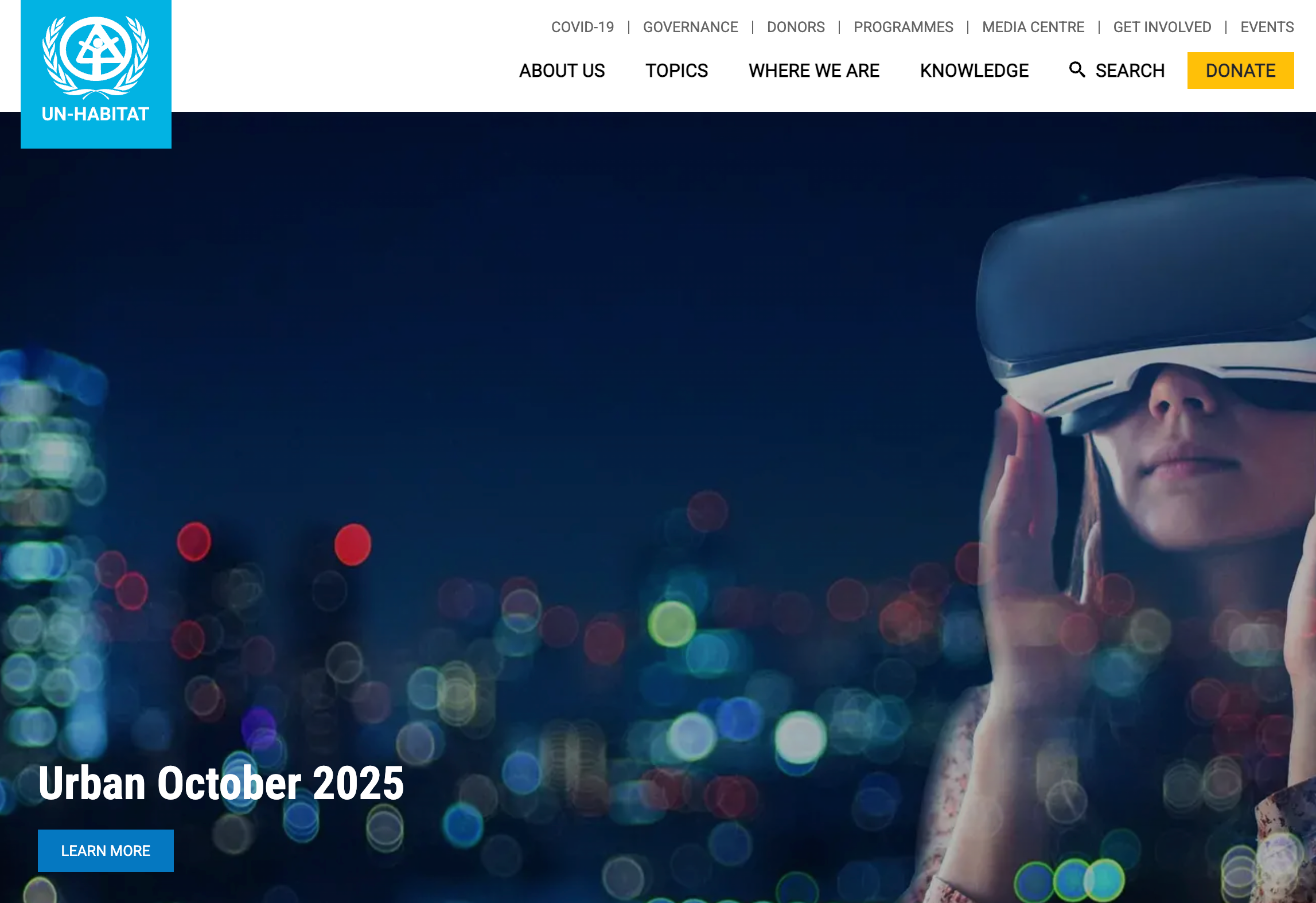 联合国 UN 人居署机构与城市议题示意图